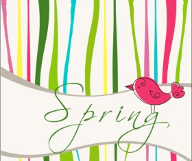 cute Birds background vector 01