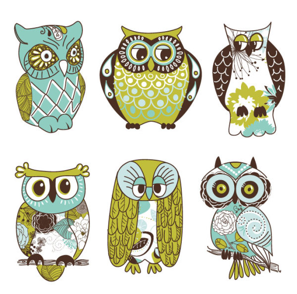 Cartoon Owl Illustration free vector