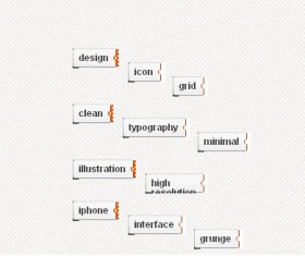 sliding tags Button free psd