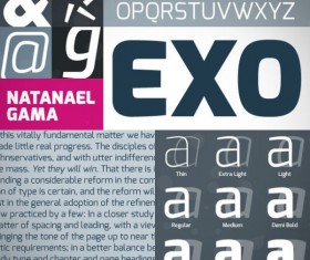 Exquisite font set 01