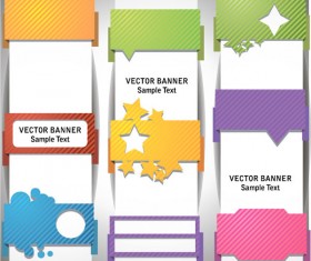 sample text template vector banner