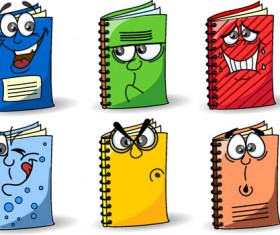 Funny cartoon Stationery Image free vector 02