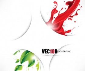 Splash Effect background vector 02