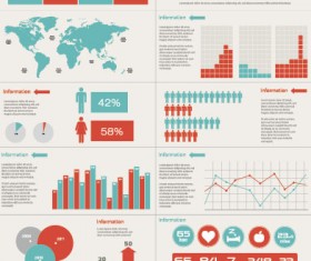 Business Information Data chart vector 02
