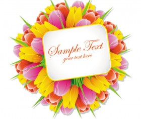 Exquisite with Flowers free vector 02