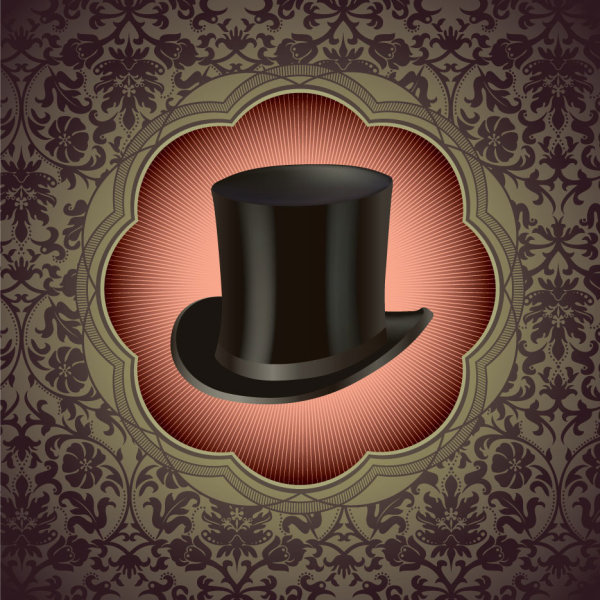Hat background free vector 01