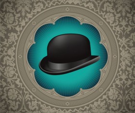 Hat background free vector 02