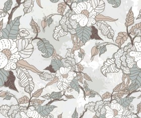 line of draft Flower background vector 05