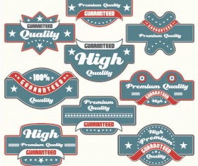 Classic Label stickers 02 free vector