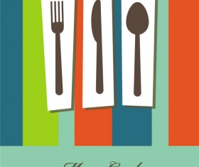 free vector cute Tableware 01