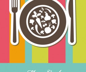 free vector cute Tableware 02