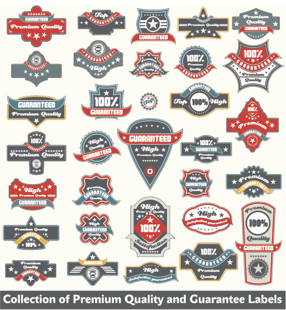 Classic Label stickers 03 free vector