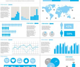 Business Information Data chart vector 03