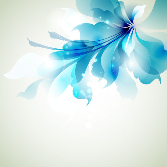 free vector Halation with Flowers 01