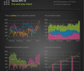 Financial Data Chart free vector 04