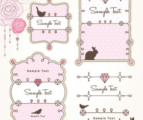 free vector cartoon Cute  Borders 02