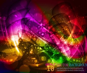 Set Abstract Halation background free vector 05