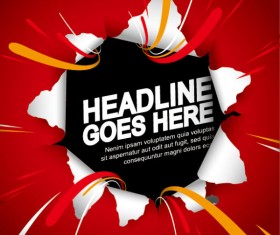 free vector Tear Effect background 03