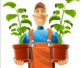 Cartoon personage vector set 02