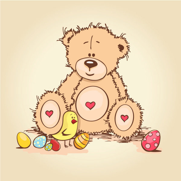free vector Cute cartoon Little Bear 03 free download