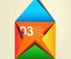 free vector color Origami 02