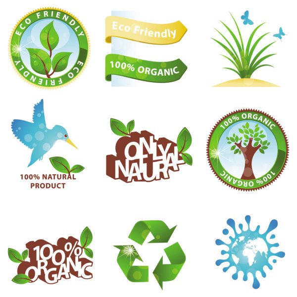 green environmental protection vector icon 01