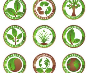 green environmental protection vector icon 02