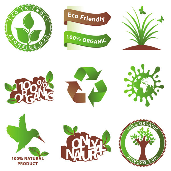 green environmental protection vector icon 03