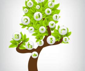 green environmental protection vector icon 04