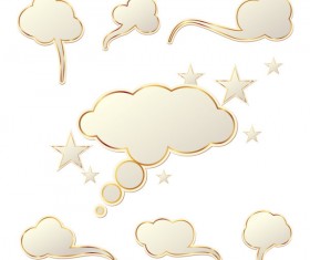 Cloud Speech Bubbles vector