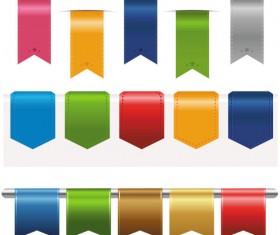 Colorful Label Stickers free vector 02