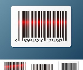 Barcode design Elements vector set 01