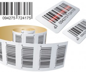 Barcode design Elements vector set 06