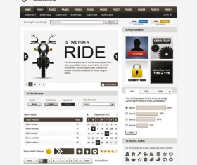 Exquisite Web design EPS template vector 01