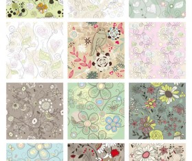 Floral Pattern vector Collection 01