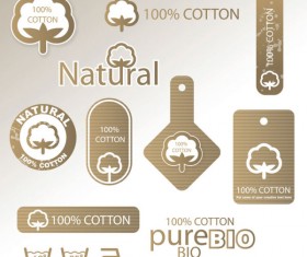 Guaranteed 100% cotton vector Label 02