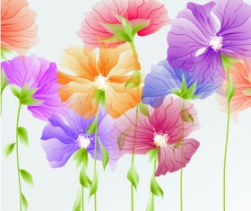 Bright with Flowers free vector 03
