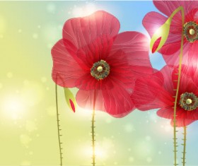 Bright with Flowers free vector 05