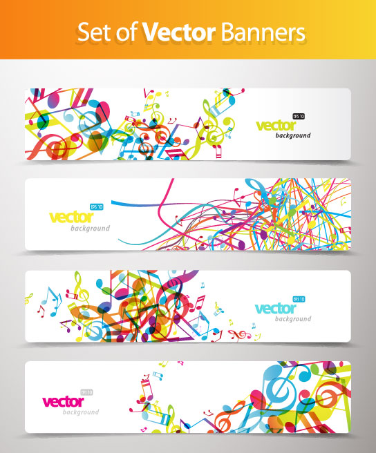 Abstract Creative banner free vector 03 free download