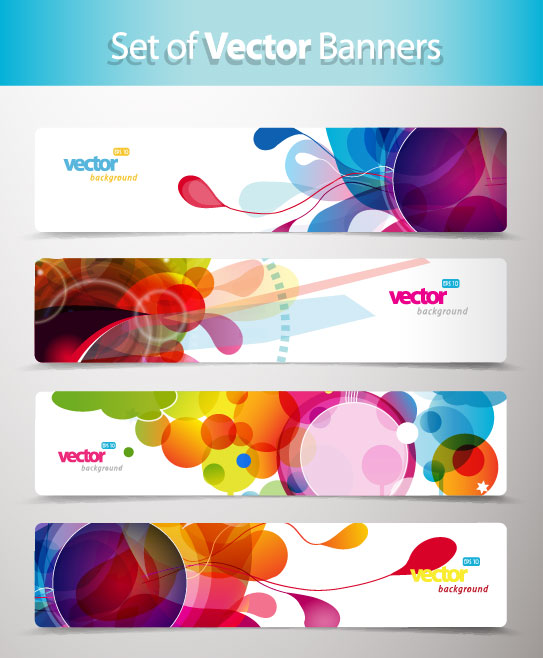 Abstract Creative banner free vector 04