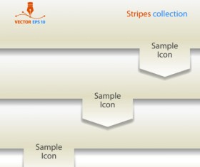 Set of Colorful stripes vector 02