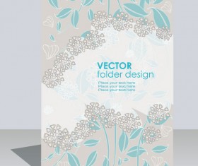 folder design vector Floral background 05