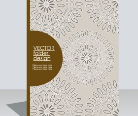 folder design vector Floral background 06