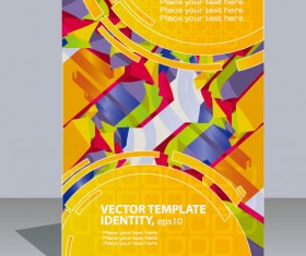 Abstract folder design vector background 02