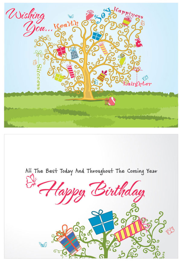 Festival Greeting Cards vector background 02