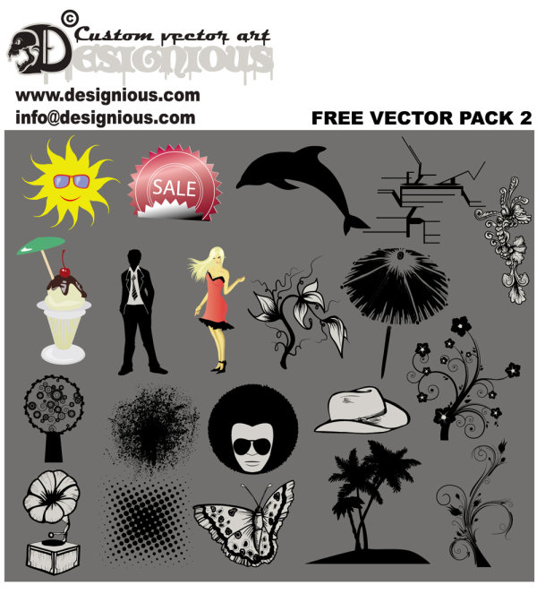 free vector Silhouettes Collection