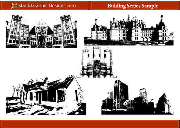 building series Silhouettes + Photoshop Brush