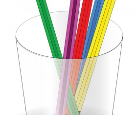 Colorful Pencil and Pencil barrel vector