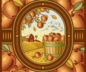 The harvest season cartoon vector 01