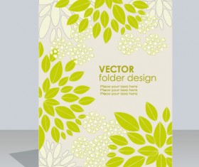 folder design vector Floral background 07